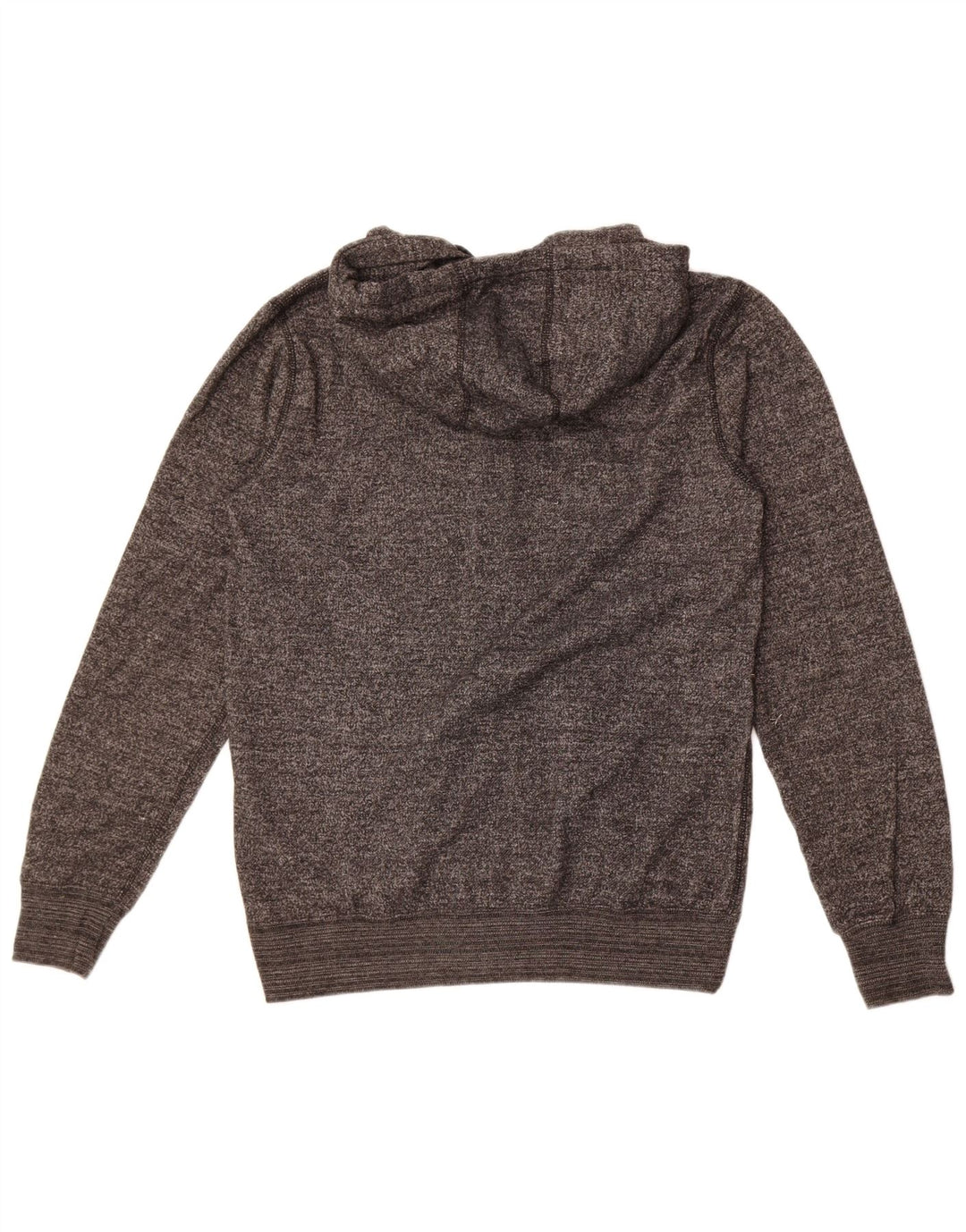 Quiksilver Мужской свитер с капюшоном и молнией с графическим рисунком, средний серый полиэстер