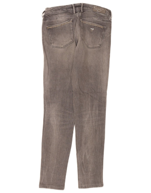 Женские рваные джинсы скинни Guess W26 L28, серые
