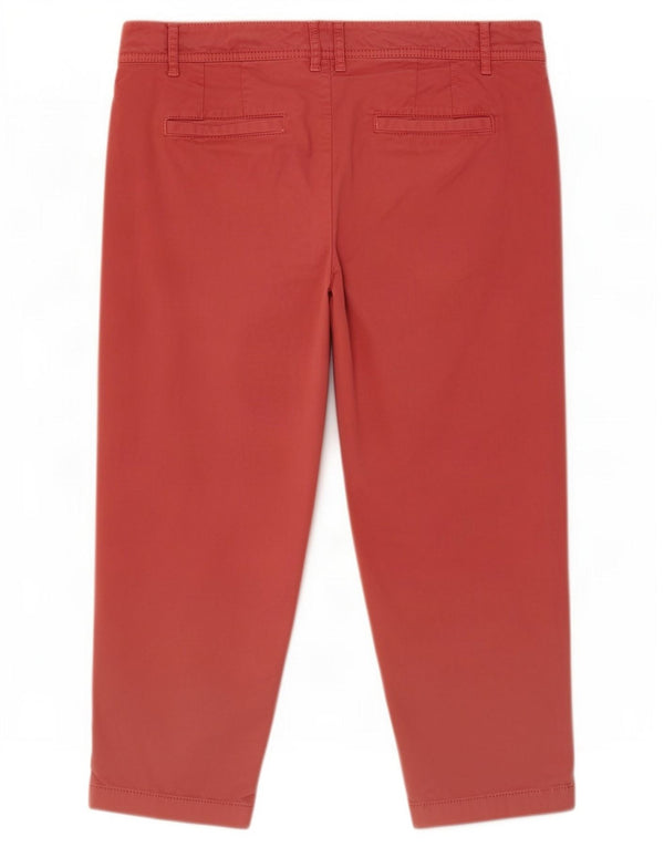 Женские укороченные брюки Fat Face Farnham UK 14, большие W34 L18, красный хлопок