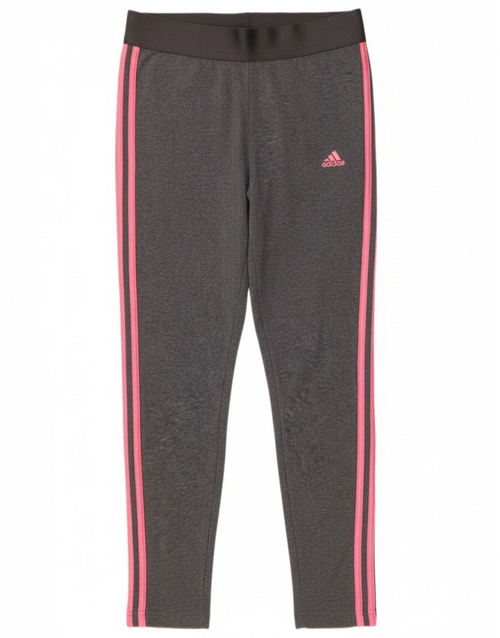 ADIDAS Womens Leggings UK 16/18 Large  Grey