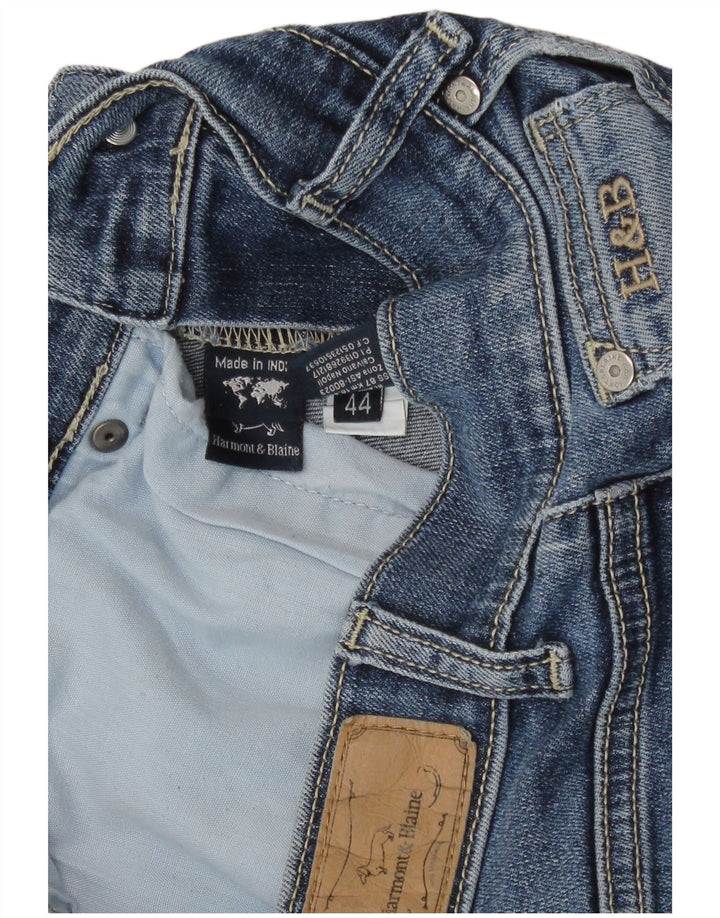 Harmont & Blaine Женские укороченные прямые джинсы IT 44 Medium W30 L26 Синие