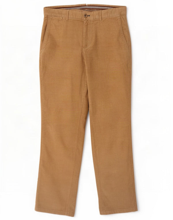 Massimo Dutti Мужские вельветовые брюки повседневного кроя EU 40 Medium W31 L30 Бежевые