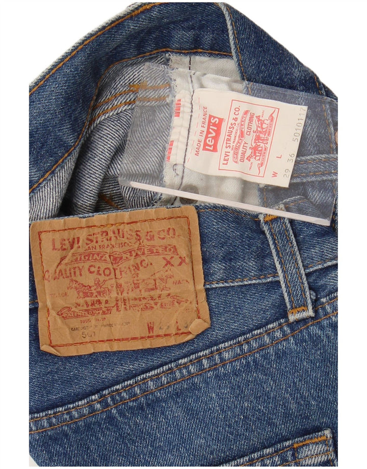 Женские джинсовые шорты Levi's 501 W29, средний синий, хлопок