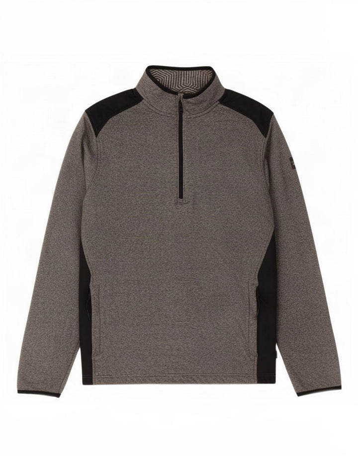 Мужской пуловер в спортивном костюме Under Armour Cold Gear, большой серый с цветными блоками