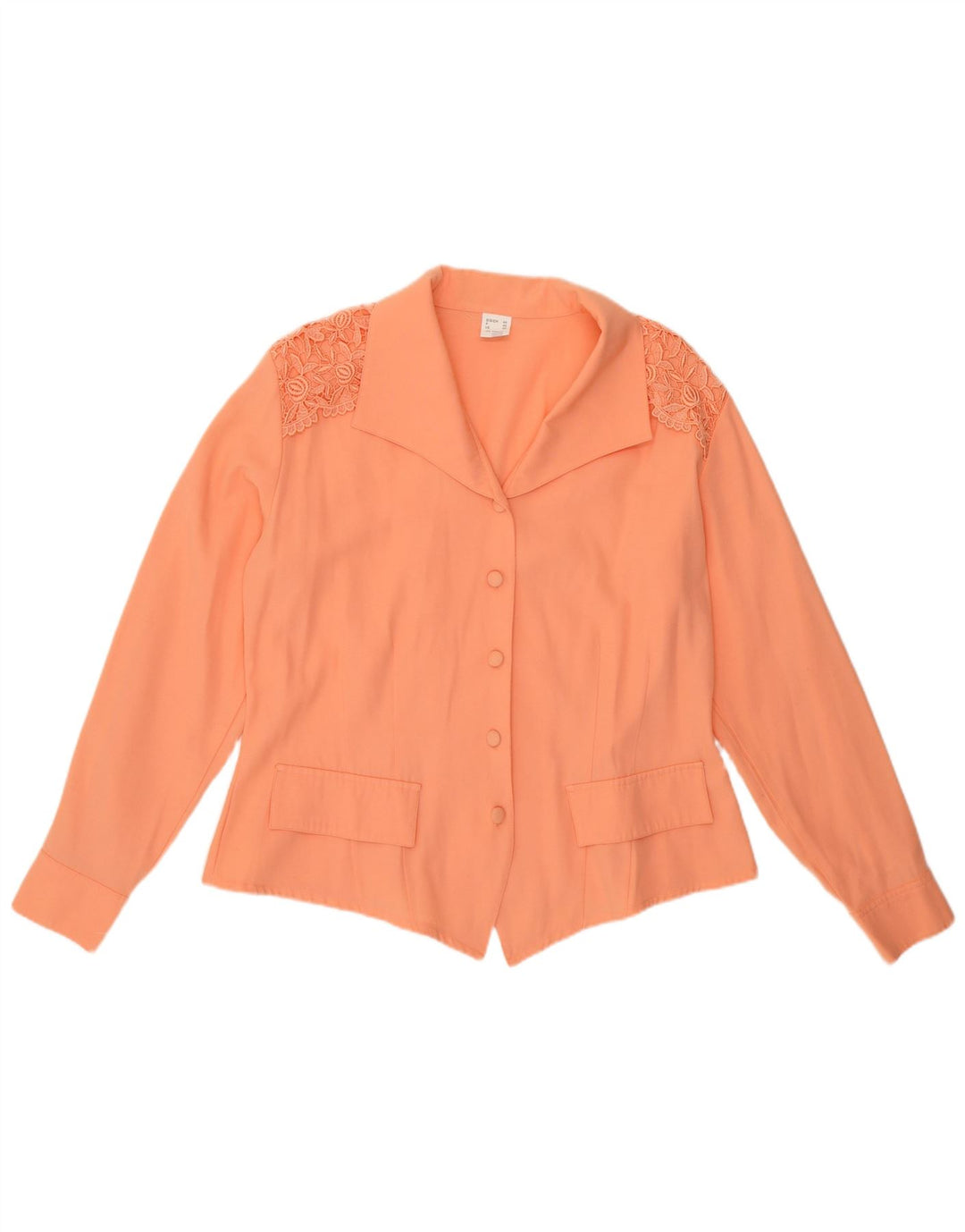 Женская рубашка-блузка VINTAGE IT 48 XL Оранжевая вискоза