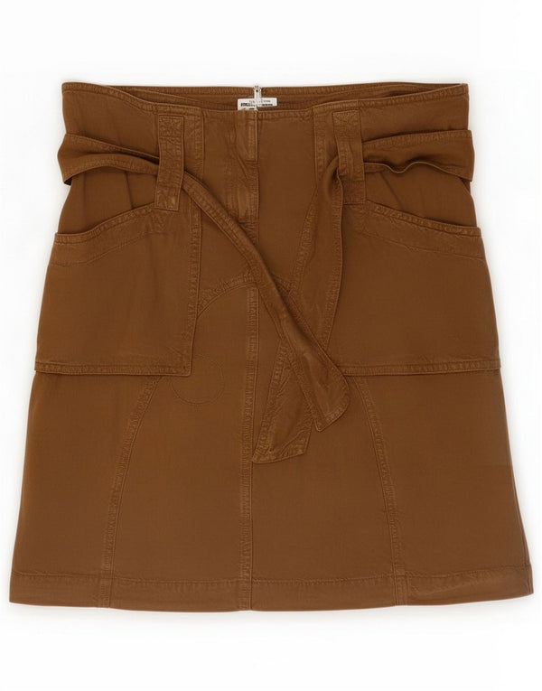 Женская юбка-карго Max & Co. UK 6 XS W32 Коричневый лиоцелл