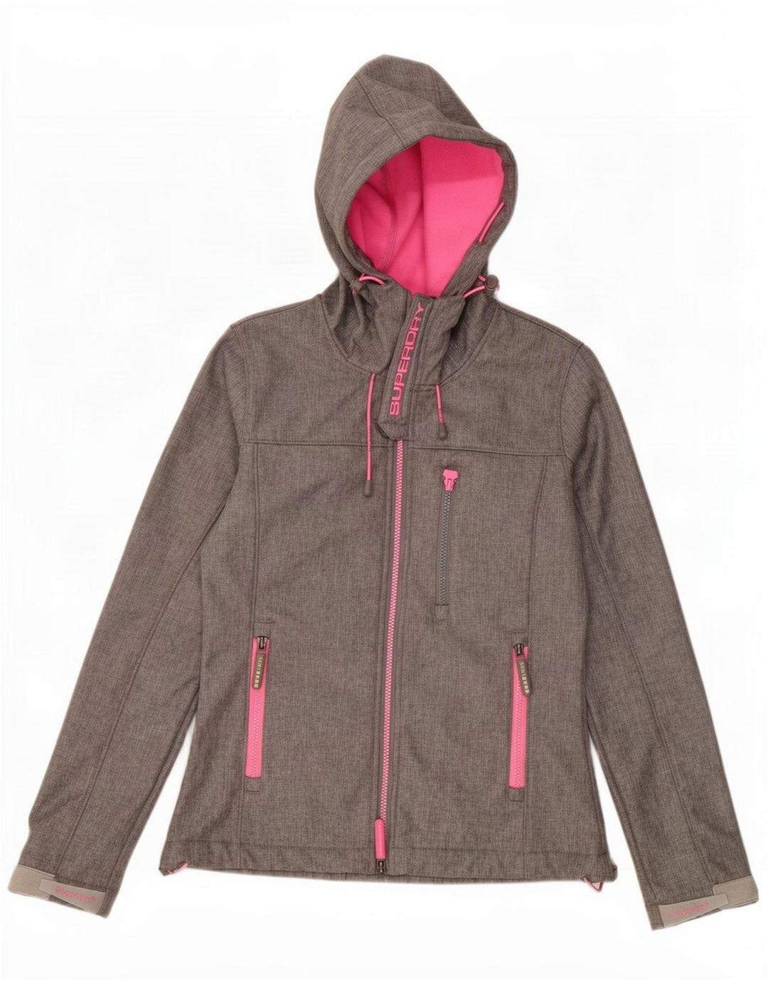 Женская ветровка с рисунком Superdry Windtrekker UK 10, маленькая серая