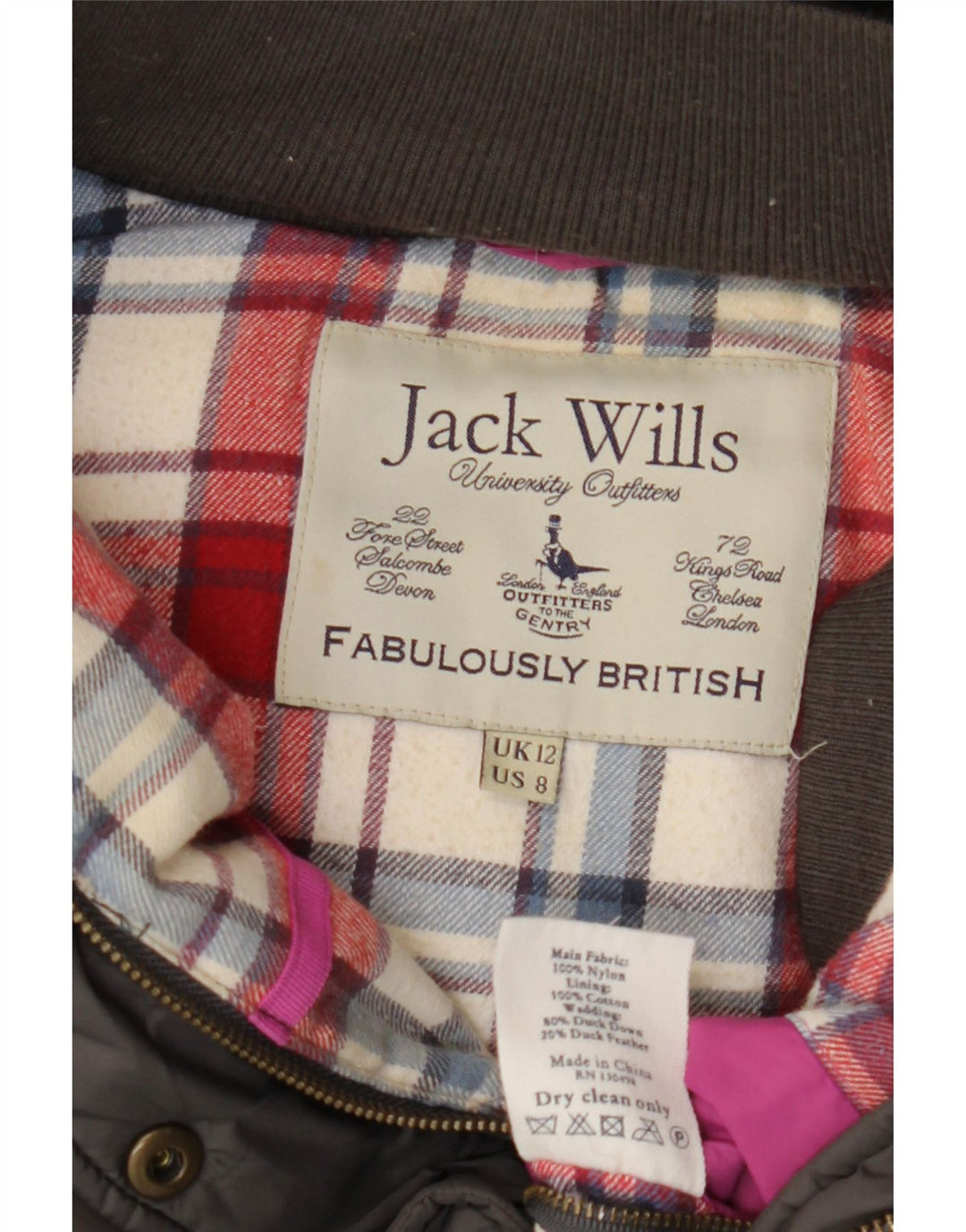 Женский утепленный жилет с капюшоном JACK WILLS UK 12, средний серый нейлон