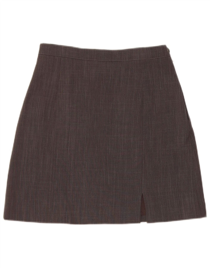 ВИНТАЖНАЯ женская юбка-трапеция W26, маленькая, серая