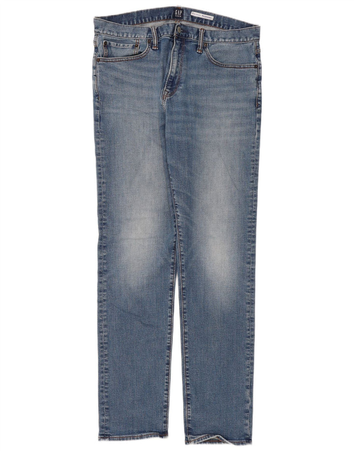 Мужские узкие джинсы Gap W34 L34 синие, хлопок