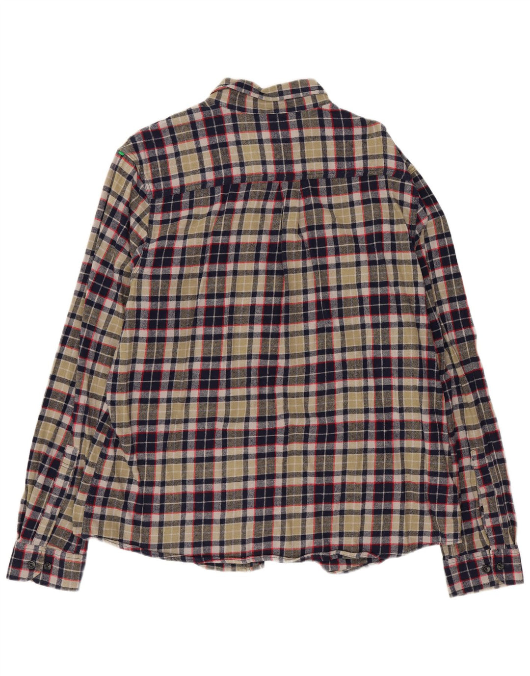 Мужская фланелевая рубашка Eddie Bauer XL в зеленую клетку