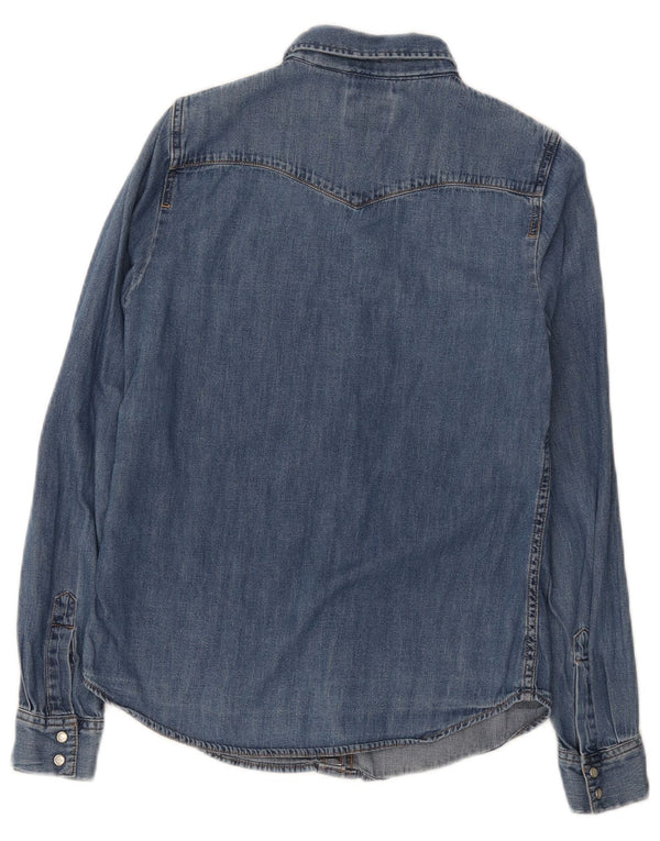 Женская джинсовая рубашка классического кроя Levi's UK 6 XS, синяя