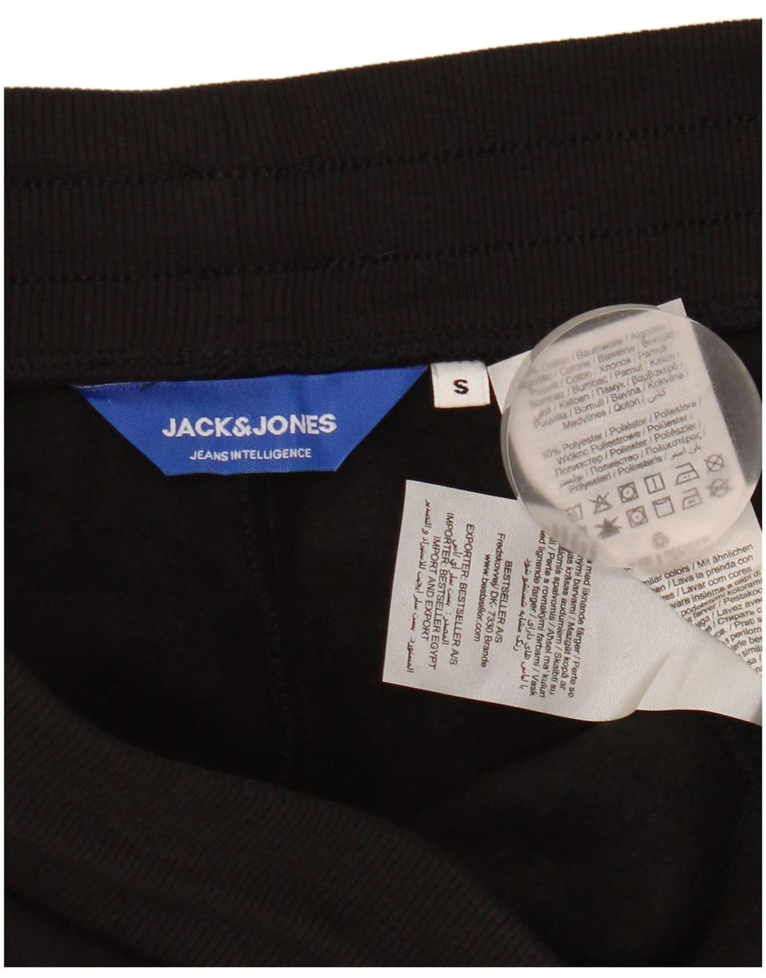 Мужские спортивные шорты Jack & Jones, маленькие черные, хлопковые
