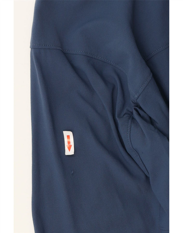 Мужская спортивная куртка The North Face среднего темно-синего цвета