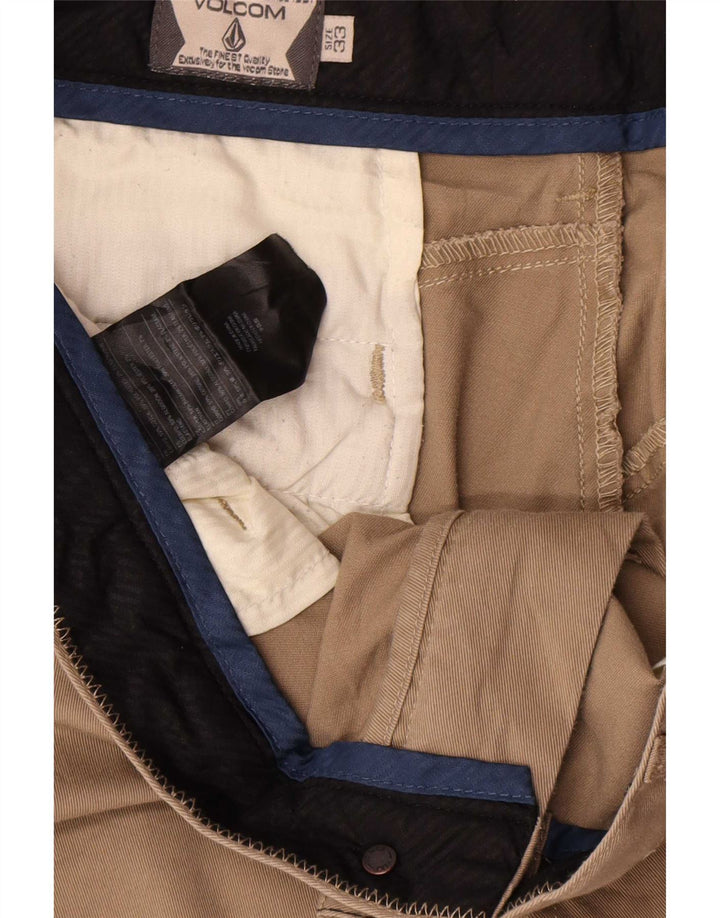 Мужские шорты чинос Volcom W33, хлопковые, среднего бежевого цвета