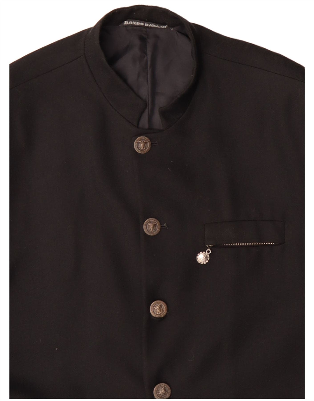 Мужской пиджак VINTAGE на 5 пуговицах UK 40, большой черный вискоза