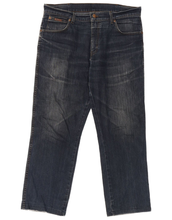 Женские прямые джинсы Wrangler Texas Stretch W34 L27, темно-синий, хлопок