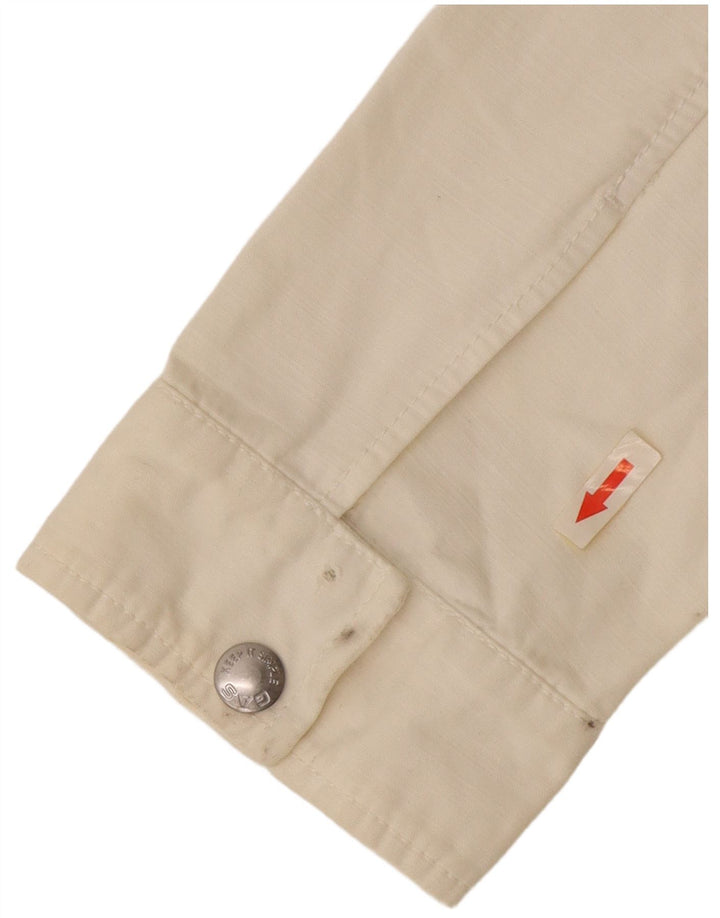 Женская куртка-бомбер Gas UK 16, большая, белого цвета