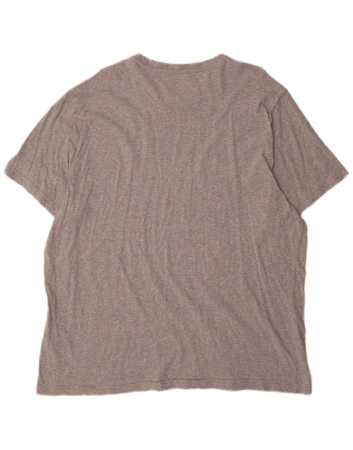 Мужская футболка с рисунком Reebok, 2XL, серая, хлопок