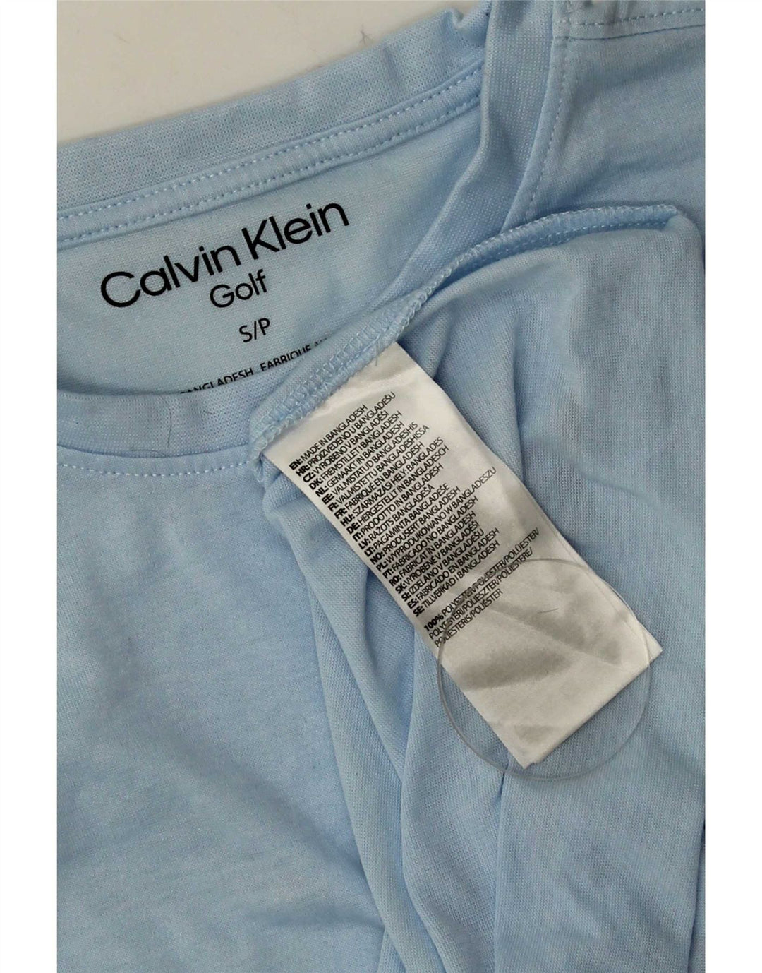 Мужская футболка Calvin Klein, маленький синий полиэстер