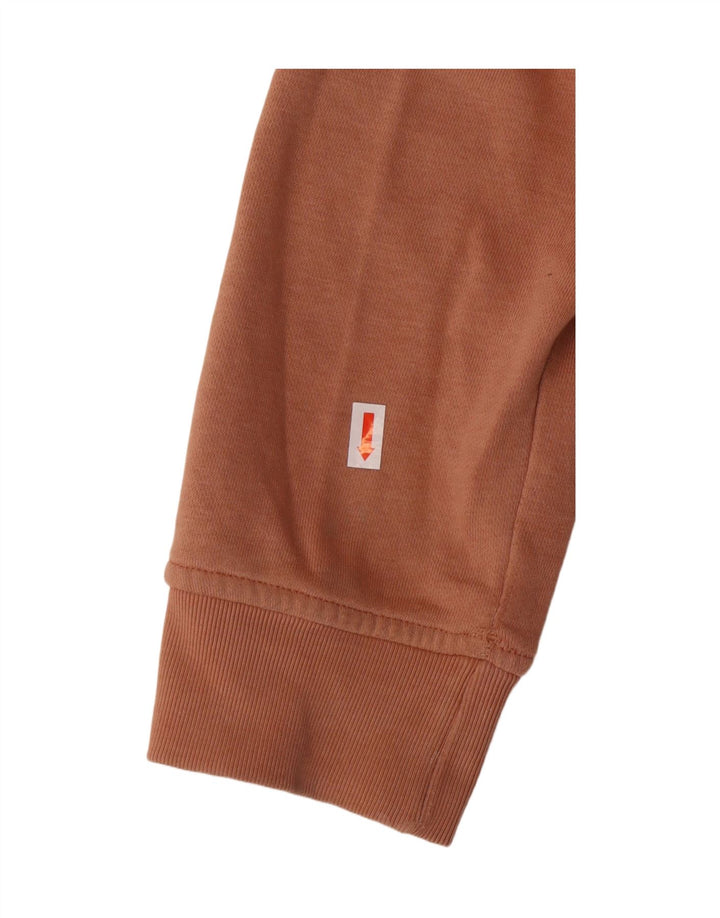 Женский джемпер с капюшоном Adidas UK 12/14, средний коричневый, хлопок