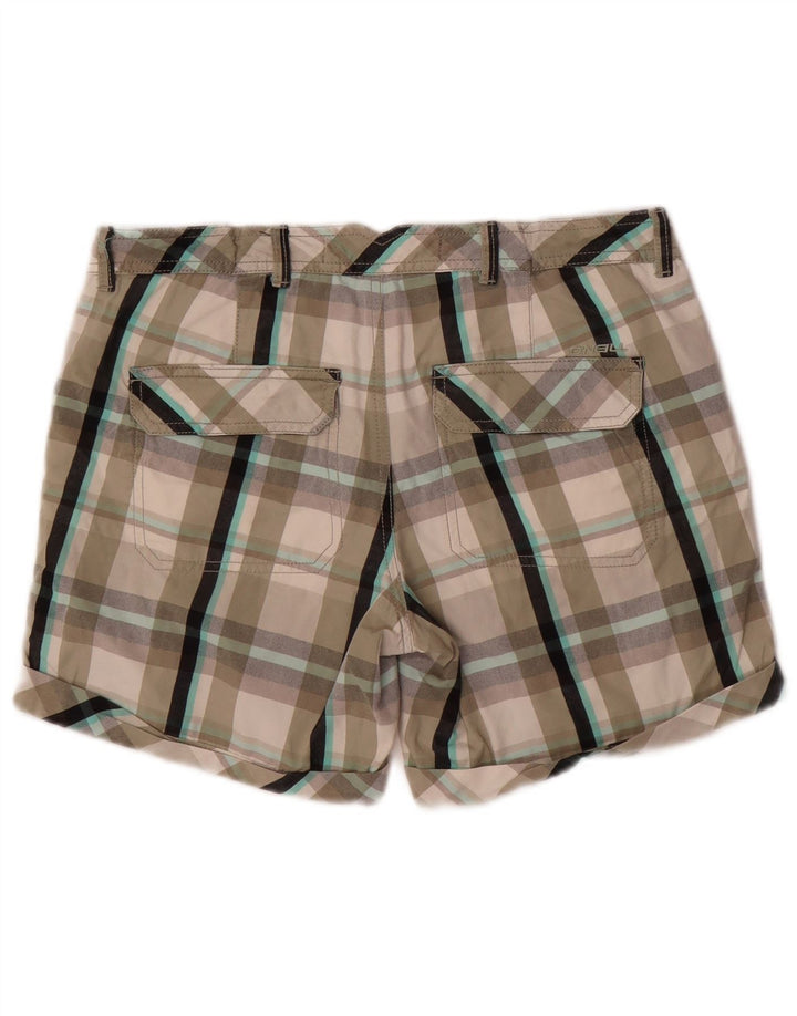 Женские шорты чинос O'NEILL W26, маленькие серые, хлопковые в клетку