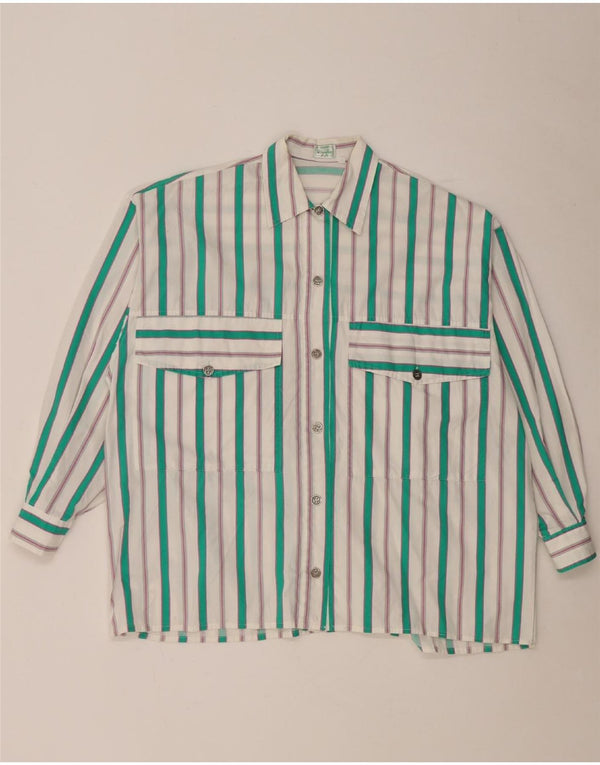 Женская рубашка Benetton UK 18 XL в белую полоску