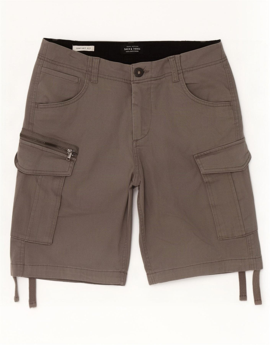 Мужские шорты карго Jack & Jones Comfort Fit, маленькие, серые, хлопковые, W29