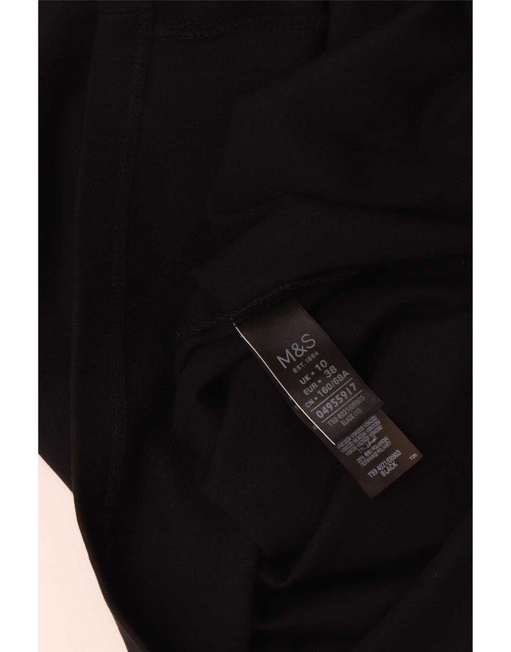 Женская юбка миди Marks & Spencer UK 10, маленькая W30, черная вискоза