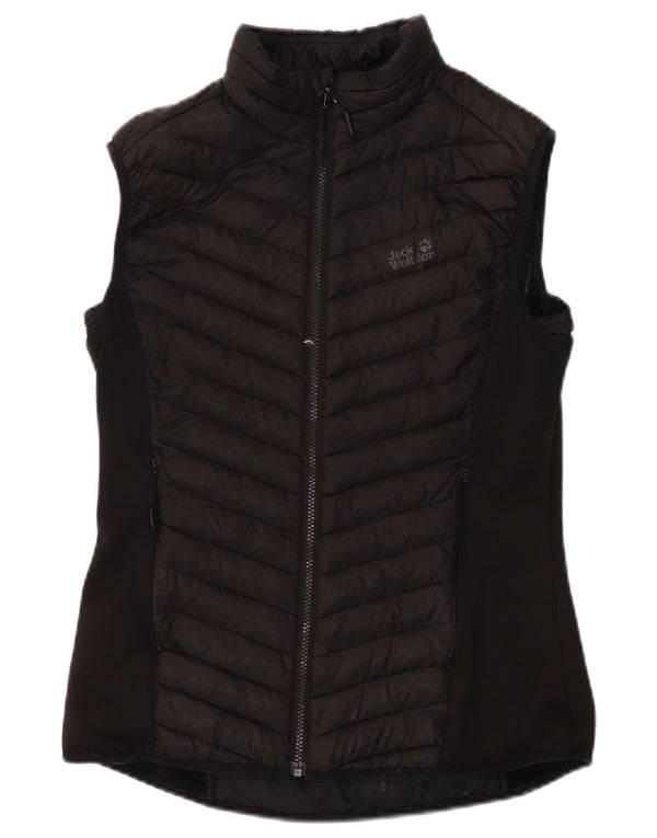 Женский утепленный жилет Jack Wolfskin UK 12, средний черный полиэстер