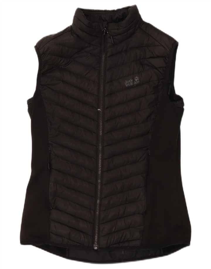 Женский утепленный жилет Jack Wolfskin UK 12, средний черный полиэстер