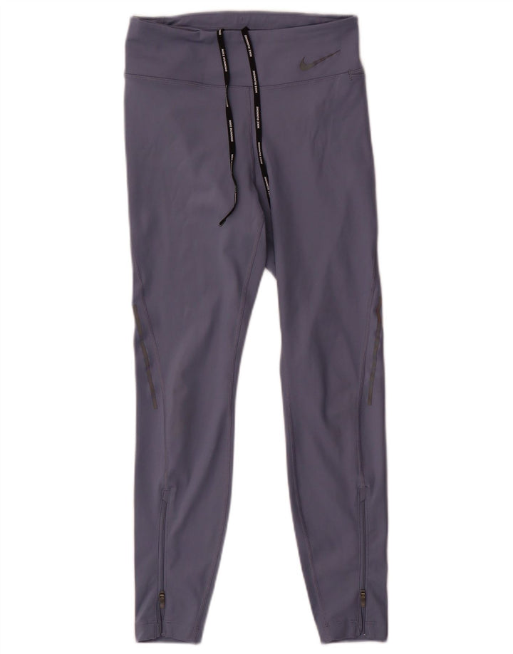 Женские леггинсы Nike UK 10, маленькие фиолетовые, полиэстер