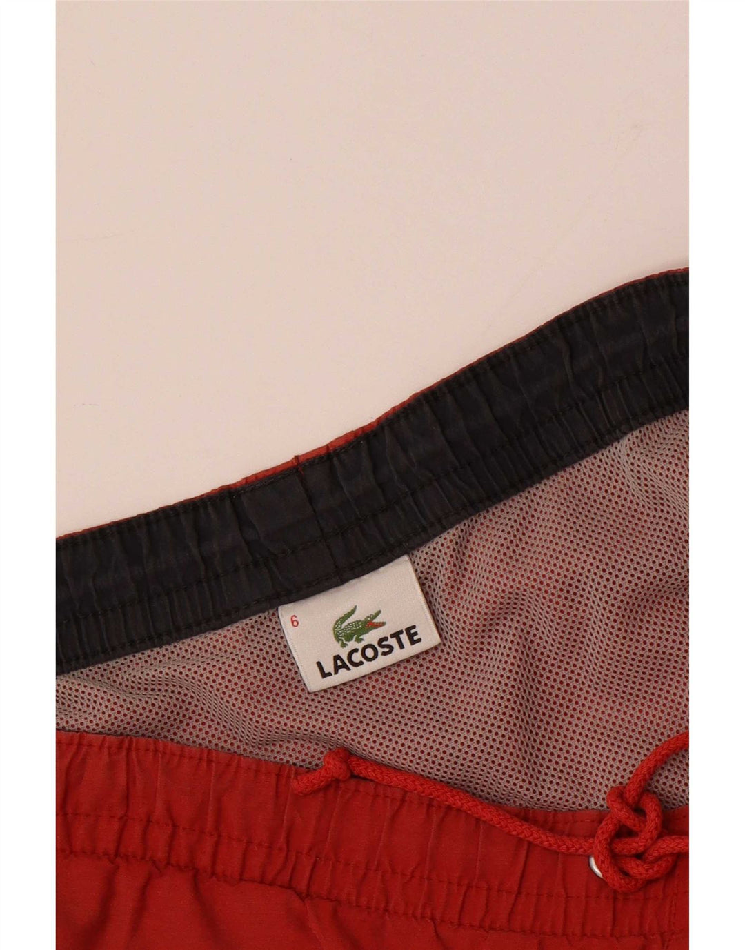 Мужские шорты для плавания Lacoste, размер 6 XL, красные