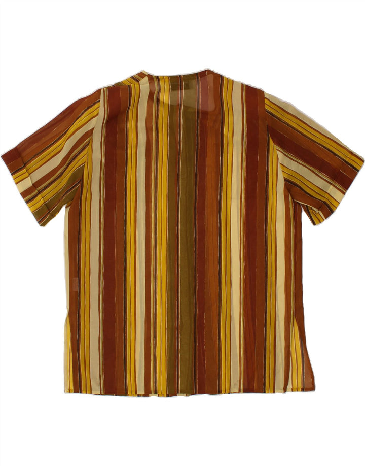 VINTAGE Womens Short Sleeve Shirt Blouse UK 14 Large  Multicoloured Vintage Vintage and Second-Hand Vintage from Messina Hembry 