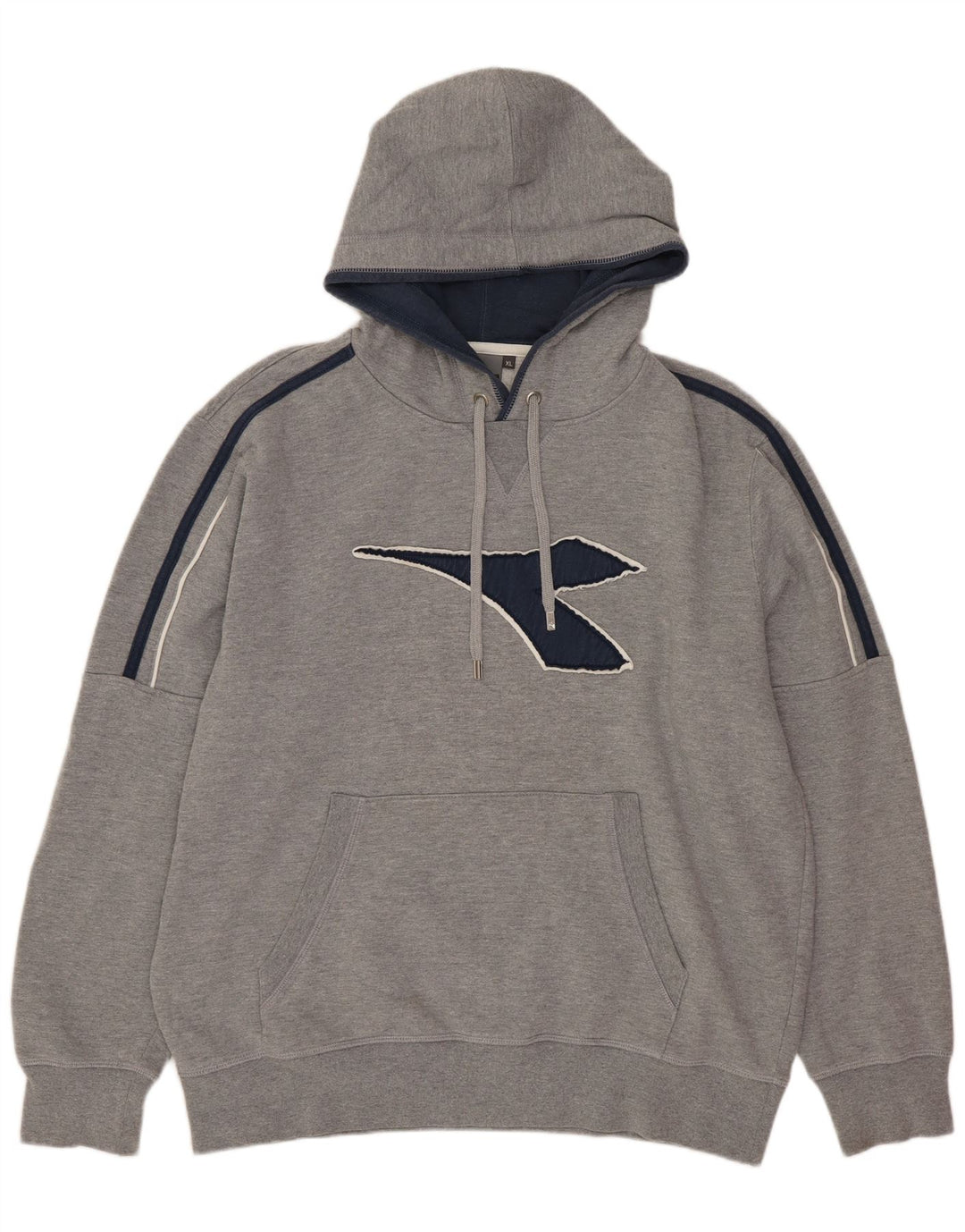 Мужской джемпер с капюшоном Diadora XL, серый хлопок