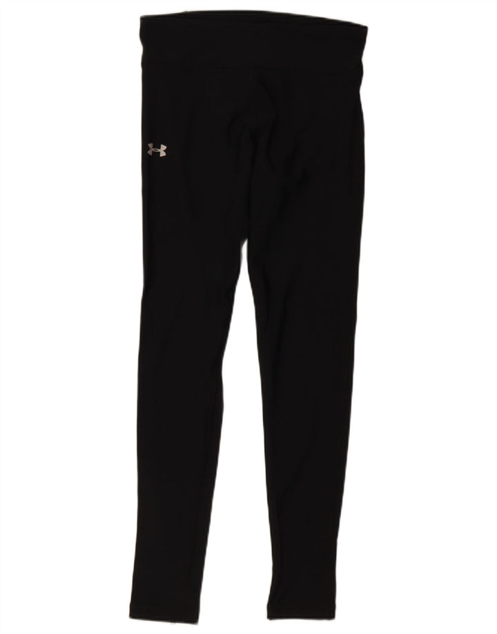 Женские леггинсы Under Armour UK 10, маленькие черные нейлоновые