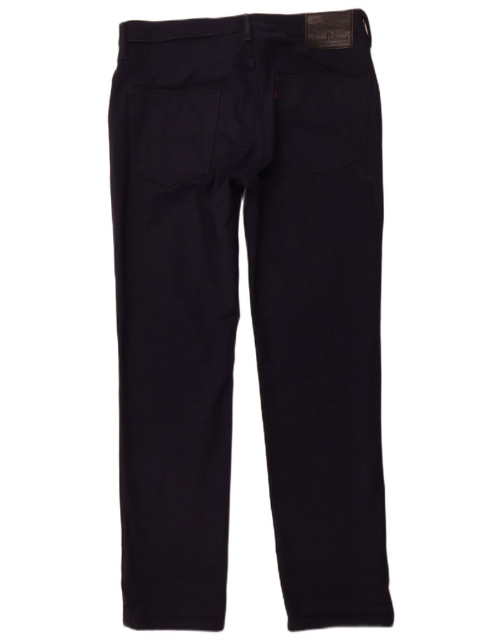 Мужские прямые повседневные брюки LEVI'S W34 L32, темно-синие, хлопковые
