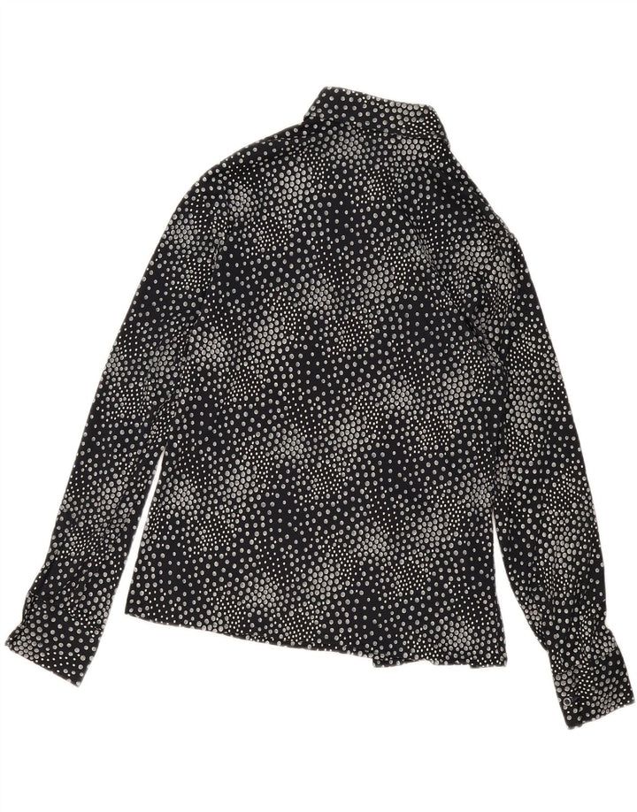 VINTAGE Womens Shirt IT 52 2XL Black Spotted Vintage Vintage and Second-Hand Vintage from Messina Hembry 