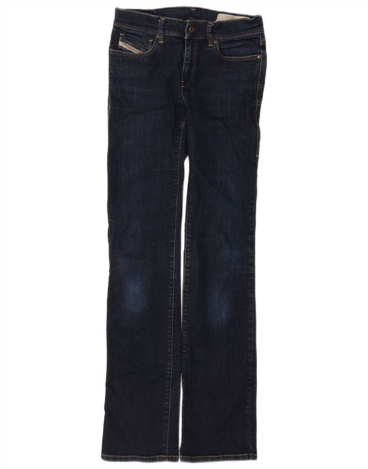 Женские прямые джинсы Diesel W27 L32 Темно-синие, хлопок