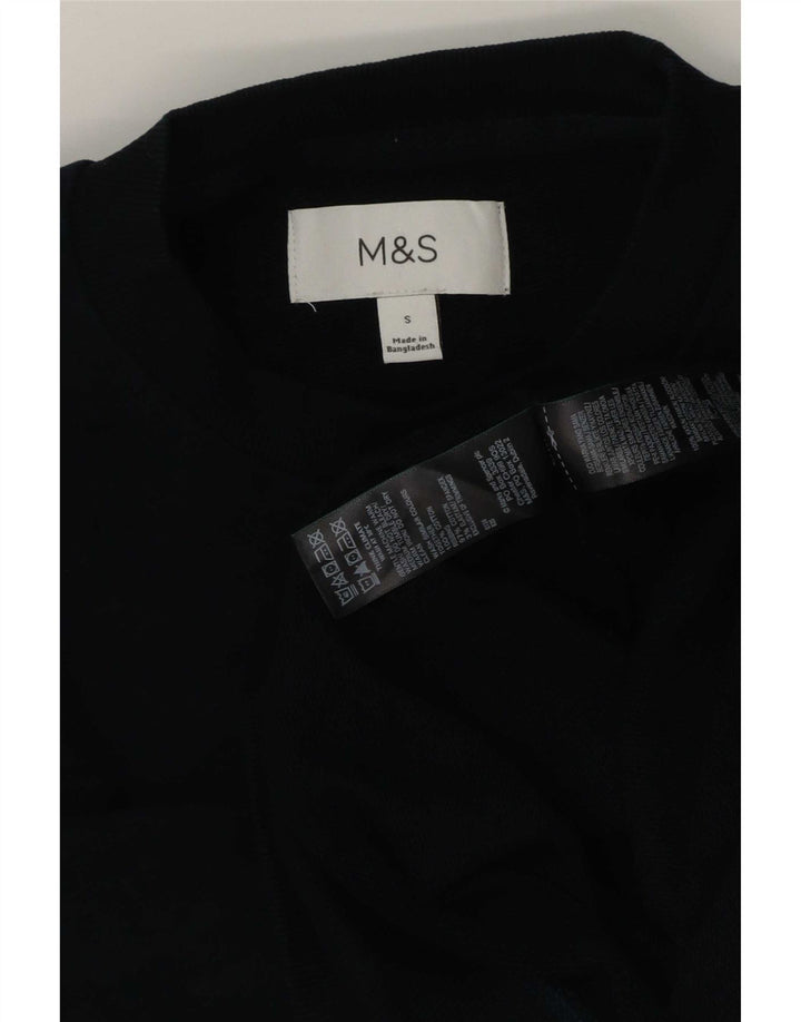Мужской свитер Marks & Spencer, маленький темно-синий, хлопок