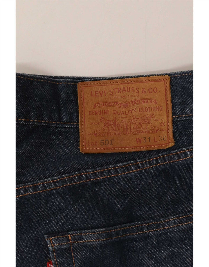 Мужские прямые джинсы Levi's 501 W31 L30 синие, хлопок