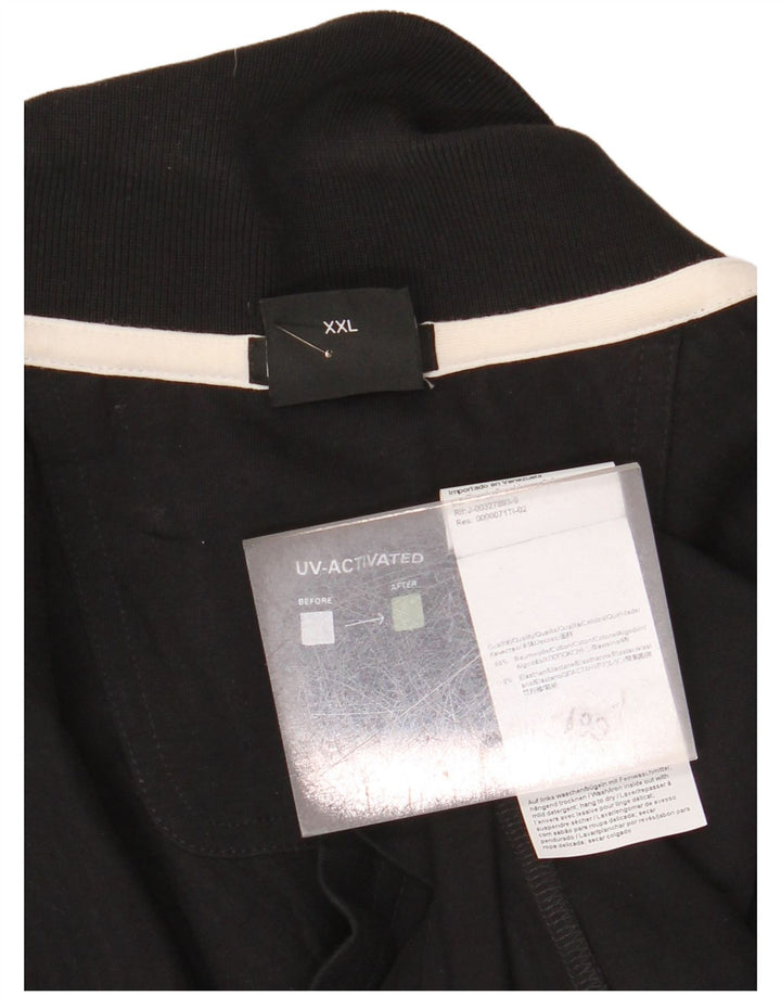 Мужская рубашка поло HUGO BOSS Slim Fit 2XL, черный хлопок