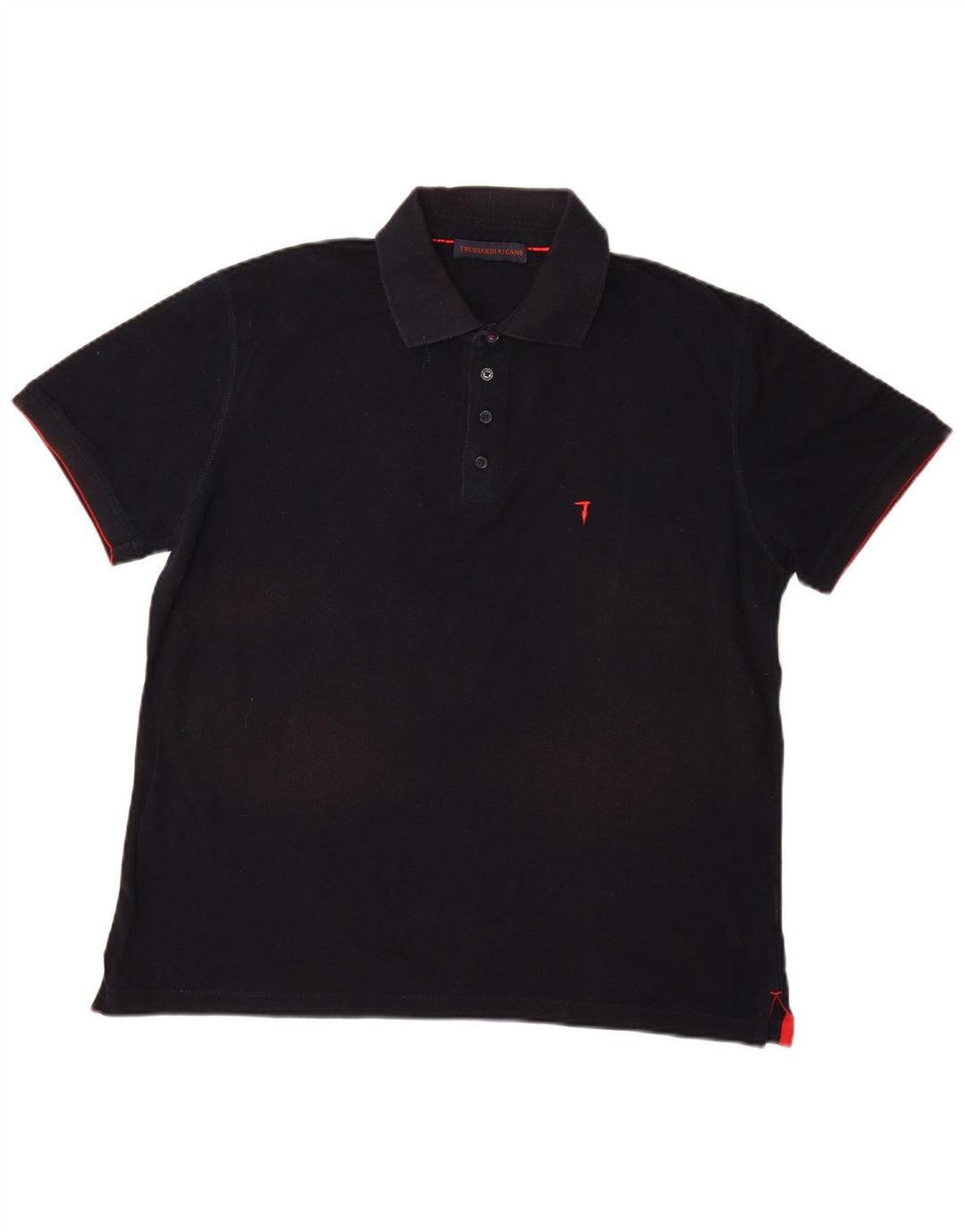 TRUSSARDI JEANS Mens Polo Shirt 2XL Navy Blue