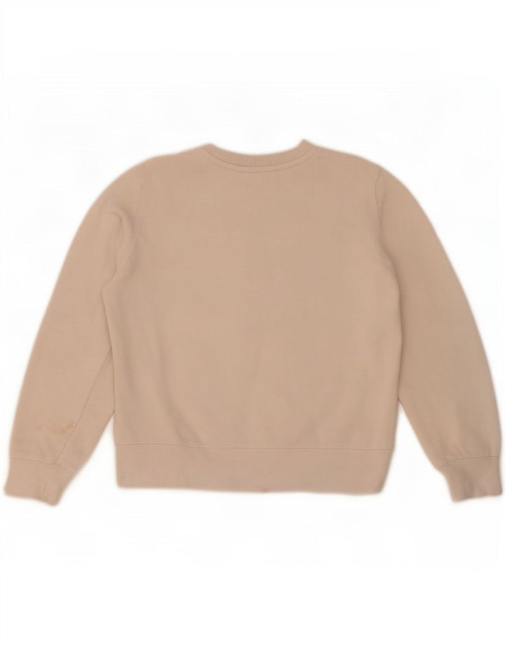 Женский джемпер-толстовка оверсайз Zara UK 10, маленький размер, бежевый хлопок