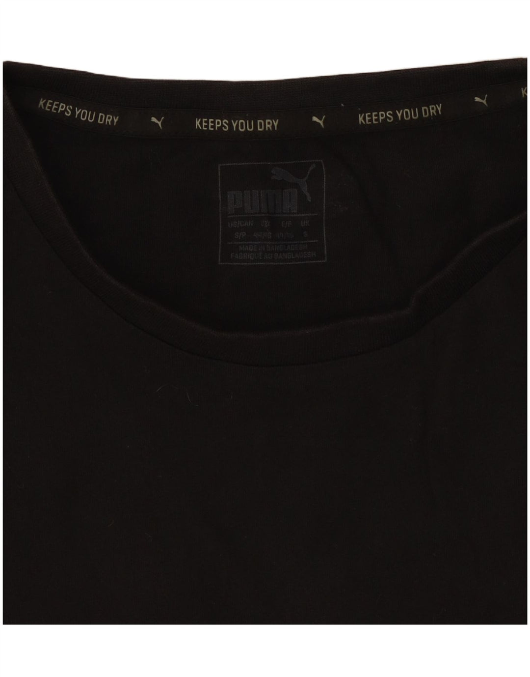 Мужская футболка с рисунком Puma, маленькая, черная, хлопковая