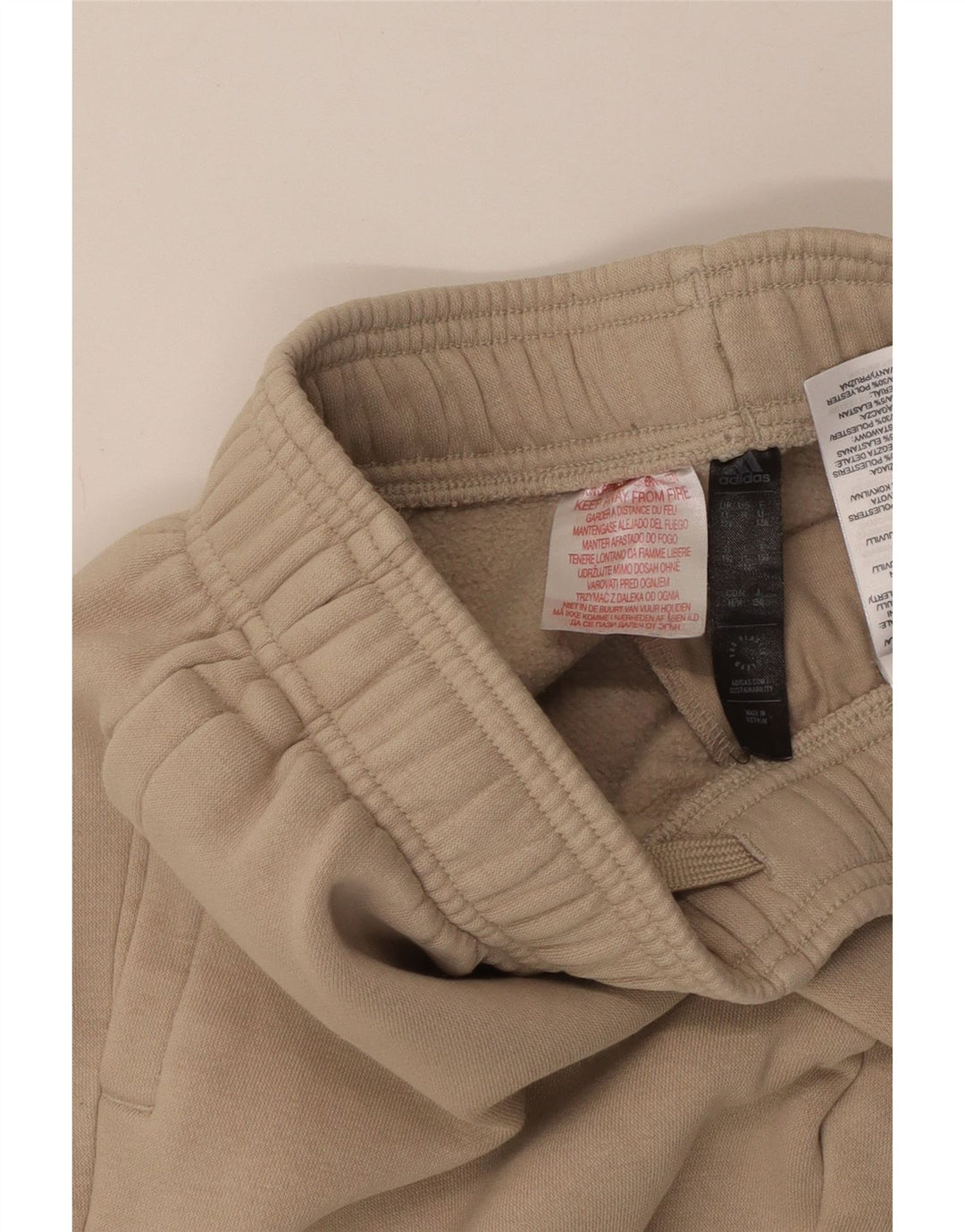 Спортивный костюм ADIDAS для мальчиков Брюки-джоггеры 11-12 лет Бежевый хлопок