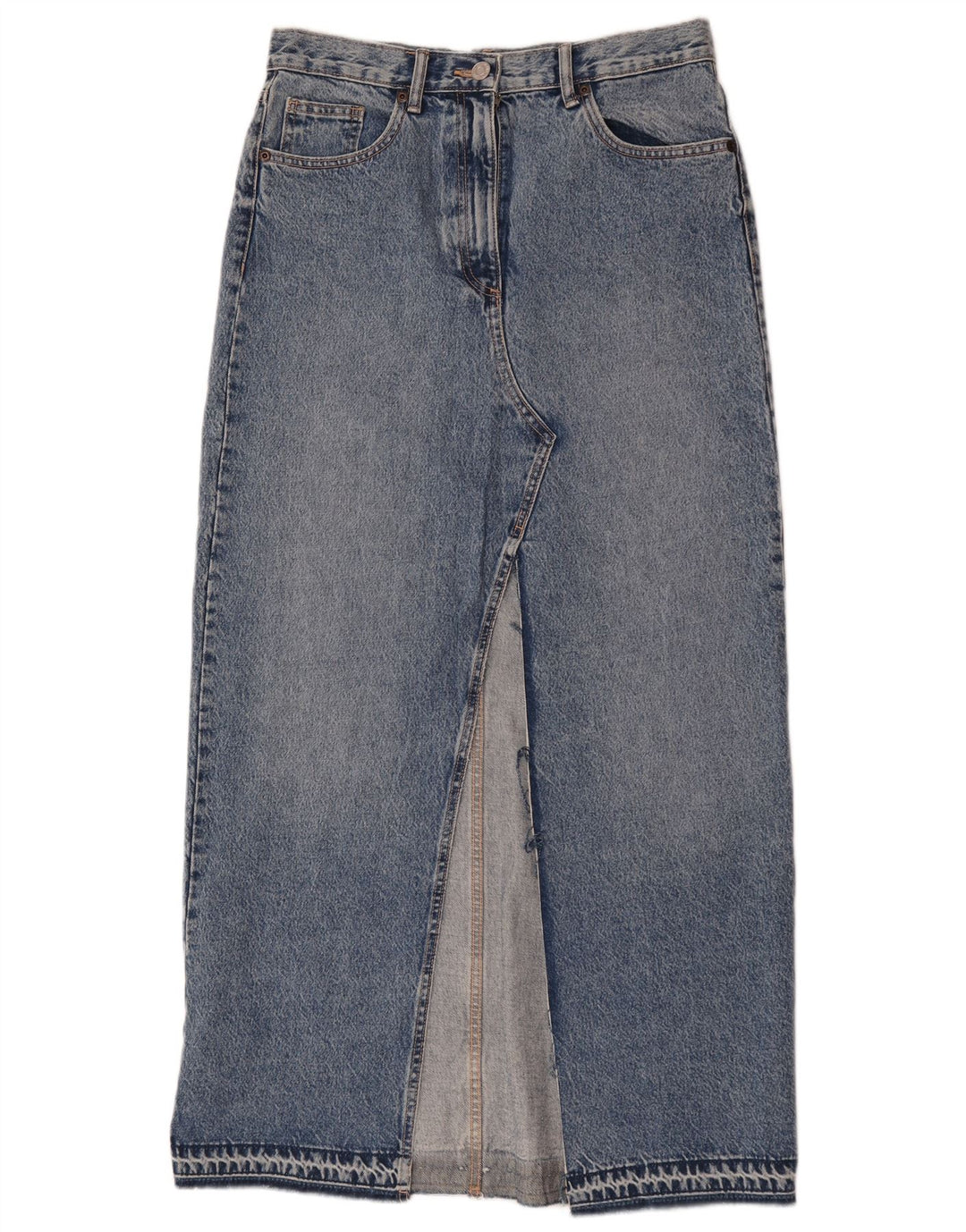 Женская джинсовая юбка макси Zara Medium W28, синяя, хлопок