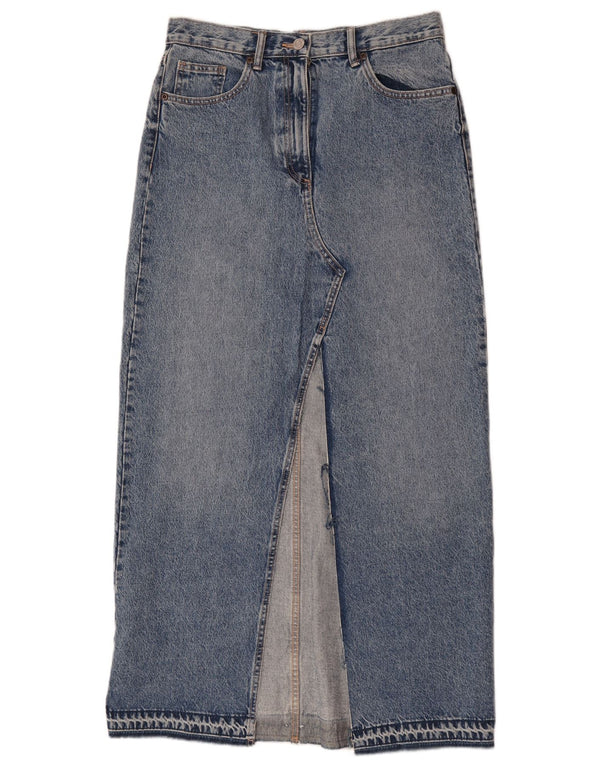 Женская джинсовая юбка макси Zara Medium W28, синяя, хлопок