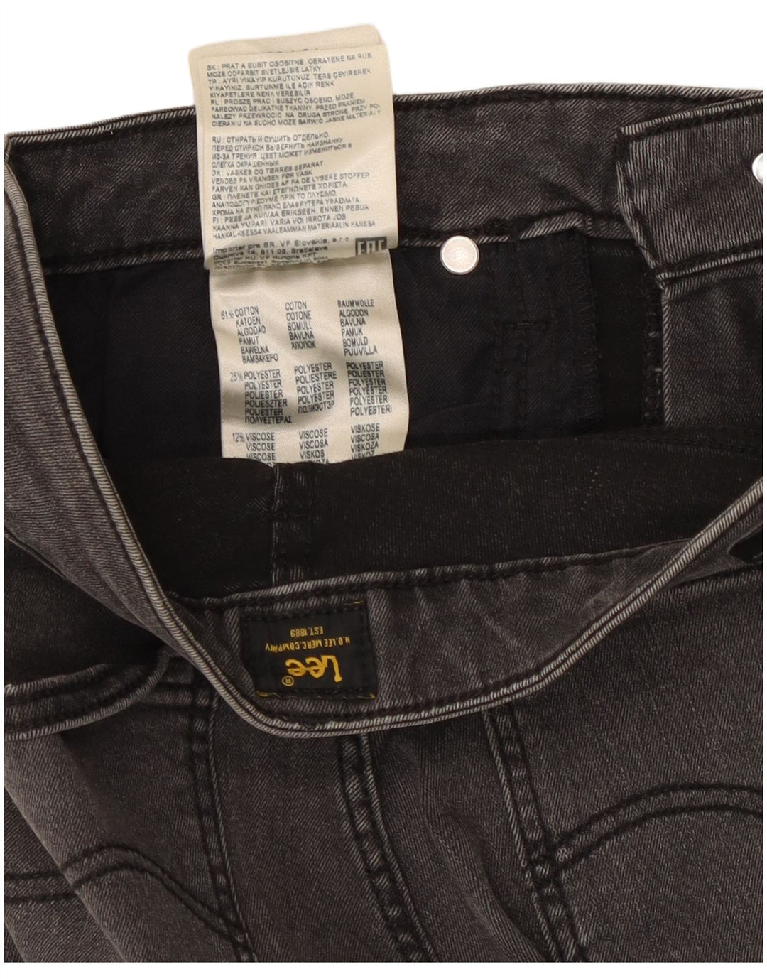 Женские узкие джинсы Lee Elly W29 L24, серый хлопок
