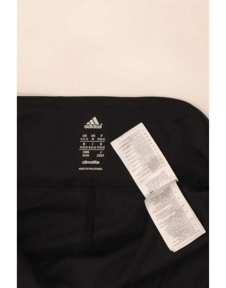 Женские леггинсы Adidas Climalite UK 12/14, средний черный полиэстер